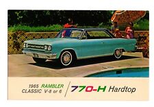 Vintage ad postcard - 1965 AMC Rambler 770-H hardtop, blue picture