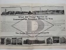 1908 Dodge Manufacturing Company Print Ad Automobiles Factory Centerfold picture