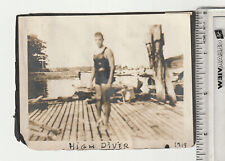 Vtg photo 1919 High diver team Glen Island Beach New Rochelle NY Very awesome picture