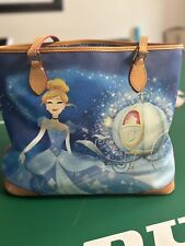 Used Disney Dooney & Bourke Cinderella Carriage Shopper Tote Bag Purse picture