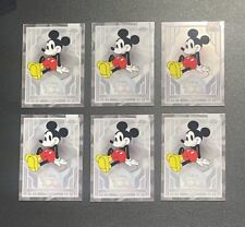 Lot(6) MICKEY MOUSE 2023 Topps Chrome Disney #1 100 Years of Wonder Base 2 picture