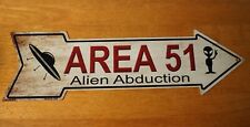Area 51 Arrow Sign Halloween Home Decor Alien Abduction UFO Space Ship NEW picture