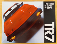 Vintage Original 1975 Triumph TR7 Sales Brochure - The Shape of Things to Come picture