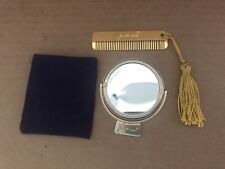 Gorgeous JUDITH LEIBER Compact Mirror & Comb w/ Tassel 2pcs picture
