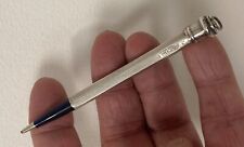 ELEGANT STERLING SILVER ENGLAND LADIES CHATELAINE PROPELLING PENCIL - VICTORIAN? picture