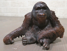 2002 Schleich Sitting Orangutan Figure Original Vintage Monkey Ape picture