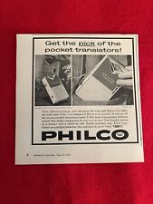 Vintage 1959 Philco T-60 Pocket Transistor Radio Print Ad picture
