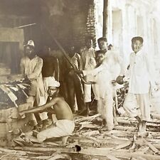 Woodturning? Sawmill, Craftsman VINTAGE PHOTO Indian/African Workers Early 1900s picture