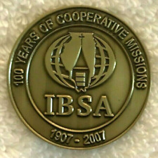 IBSA 100 Years Of Cooperative Missions 1907-2007 Brass Medallion picture