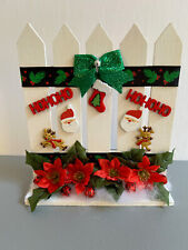 Christmas Fence great accessory for Byers Choice Carolers - New / Handmade picture