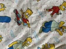 Vintage The Simpsons 1990 Twin Bed Sheet Flat picture