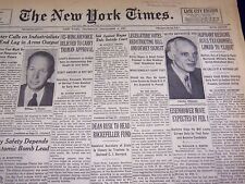 1951 DEC 6 NEW YORK TIMES - EISENHOWER MOVE EXPECTED BY FEB. 1 - NT 2270 picture