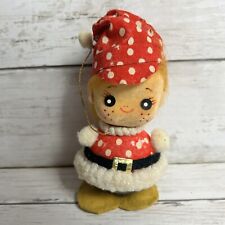 Vintage Inarco Japan Mod Polka Dot Boy Christmas Ornaments Holiday 6