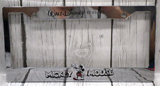 Rare Mickey Mouse Walt Disney Studios Chrome License Plate Frame - Brand NEW picture