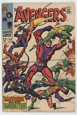 Avengers 55 Marvel 1968 VG 1st Ultron Black Panther Hawkeye Masters Of Evil picture