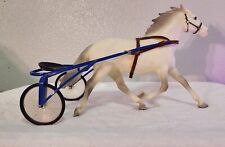 RARE Vintage Breyer Horse #2446 Brenda Sulky Set Alabaster Pacer Cart Harness picture