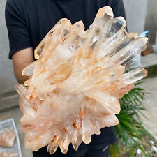 9lb Large Natural Clear White Quartz Crystal Cluster Rough Healing Specimen picture