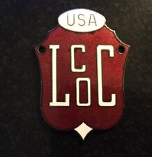 Lincoln Continental Owners Club Enamel Emblem Repro 1990 picture