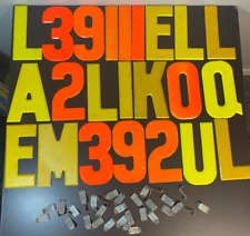 Vintage Metal Neon Marquee Sign Letter & Number Lot Of 23 7.5