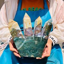 5.74LB Natural Ocean Jasper Crystal Obelisk Quartz Crystal Energy Column healing picture