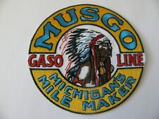 VINTAGE   MUSGO   OIL GAS GASOLINE PATCH EMBROIDERED NOS NEW STOCK  picture
