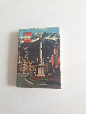 Vintage Tirol AUSTRIA Souvenir Fold-Out Photo Booklet w/ 22 Innsbruck Skiing  picture