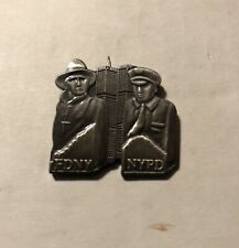Twin Towers 9-11 NYPD FDNY Commemorative USA Lapel Hat Pin picture