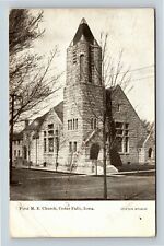 Cedar Falls IA, First Methodist Episcopal Church, Iowa Vintage Postcard picture