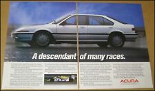 1987 Acura Integra 2-Page Print Ad Car Automobile Advertisement Vintage Honda picture
