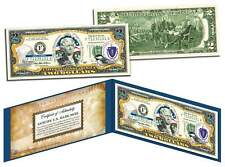 MASSACHUSETTS State Two-Dollar U.S. $2  Bill in deluxe blue folio picture