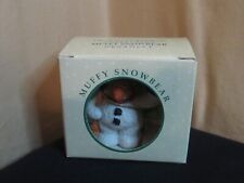 Vtg 1992 Muffy VanderBear  SNOWMAN Christmas Ornament Retired in Original Box picture