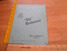 1940s The House of Biltmore Vancouver Canada restaurant menu VINTAGE picture