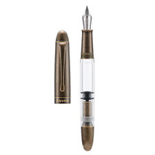 Brass Asvine P30 Piston Fountain Pen Torpedo Metal Acrylic EF/F/M Writing Pen picture