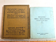 WWI 1911 Infantry Drill Regulations Book US Army Issued 1914 & 1917 picture
