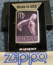 ZIPPO  VIRGO  Lighter  ZODIAC  z4035 Earth Sign THE VIRGIN Sealed  MINT IN BOX picture