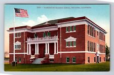 Petaluma CA- California, Washington Grammar School, Antique, Vintage Postcard picture