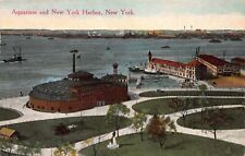 Aquarium and New York Harbor, New York City, Early Postcard, Unused  picture