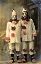 Antique Circus Clowns Photo 398b Oddleys Strange & Bizarre picture