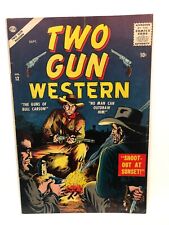 Two Gun Western  # 12  VERY FINE   Sept. 1957   Final issue   Creator names belo picture