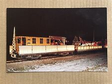 Postcard East Troy WI Trolley Electric Railroad Christmas Santa Parade Train picture