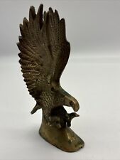 Flying Eagle or Hawk Brass Figurine Statue Vintage picture