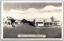 Montpelier Idaho~Chief Motel~Roadside~Gas Station~Route 30 Lincoln Hwy~1940s Pc picture