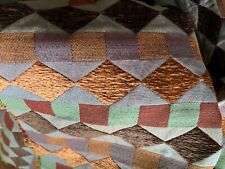 Upholstery fabric 52 x 80 multi colored high end NEW seafoam browns lavender picture
