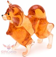 Art Blown Glass Figurine of the Pomeranian Spitz dog picture