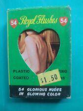 Vintage Royal Flushes 54 Glorious Nude No 9009 Playing Cards Full Deck 2 Jokers picture
