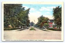 Postcard Prospect Ave Entrance to Prospect Park Moore Pennsylvania PA picture