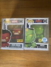 Funko Pop Hulk Bundle: #833 Hulk And #854 Red Hulk. W/ Vinyl Box Protectors picture