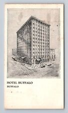 Buffalo NY-New York, Hotel Buffalo Advertising Antique Souvenir Vintage Postcard picture
