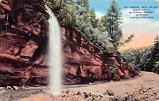 Highlands NC North Carolina Bridal Veil Falls Nantahala Forest Vtg Postcard C64 picture