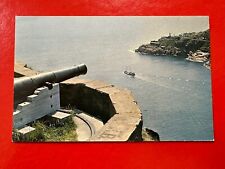 Vintage UNPOSTED Postcard~NEWFOUNDLAND CANADA~ CANNON OVERLOOKING HARBOR picture